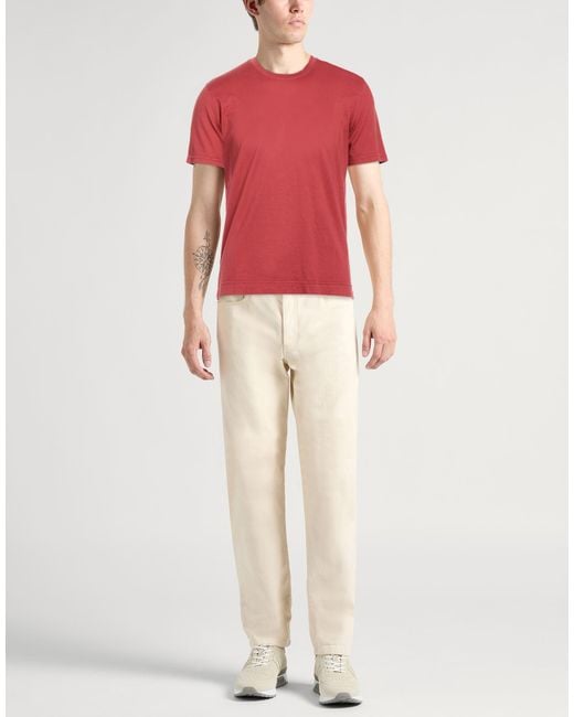 Fedeli Red T-Shirts for men