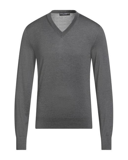 Dolce & Gabbana Gray Sweaters for men