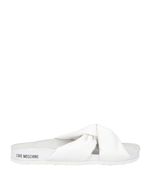 Love Moschino White Sandals