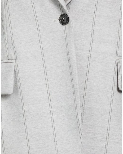 Eleventy Gray Light Blazer Wool, Elastane