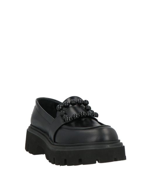 Frau Black Loafers Leather