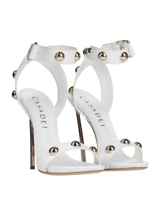 Casadei White Sandals Leather