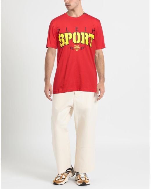Philipp Plein Red T-shirt for men