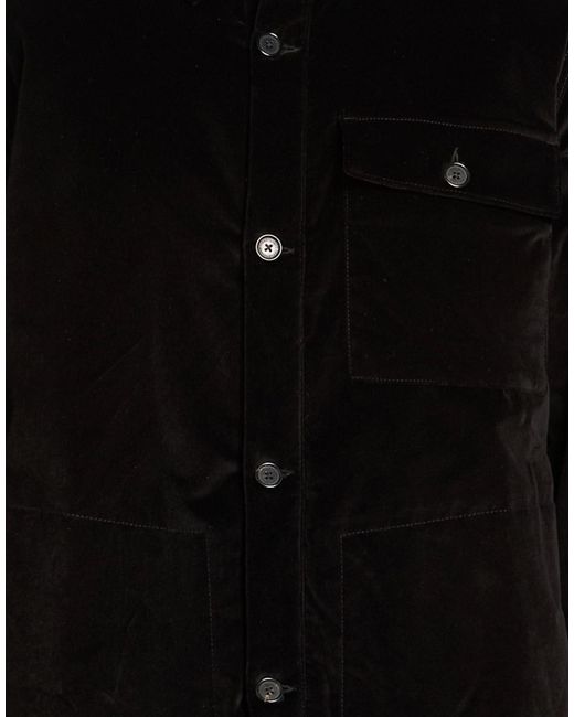 Department 5 Black Jacket Cotton, Elastane for men