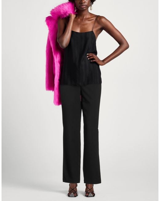 Patrizia Pepe Black Pants Polyester, Viscose, Elastane