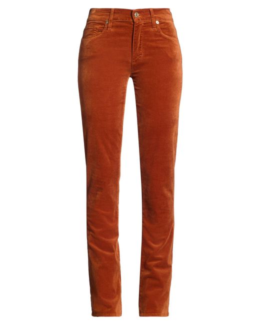 7 For All Mankind Red Pants Cotton, Modal, Elastomultiester, Elastane