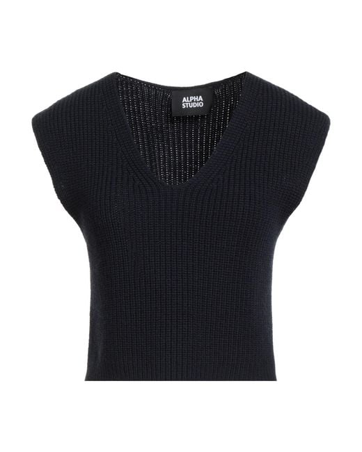 Pullover Alpha Studio de color Black