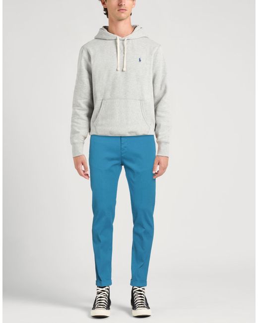 Harmont & Blaine Blue Pants Cotton, Elastane for men