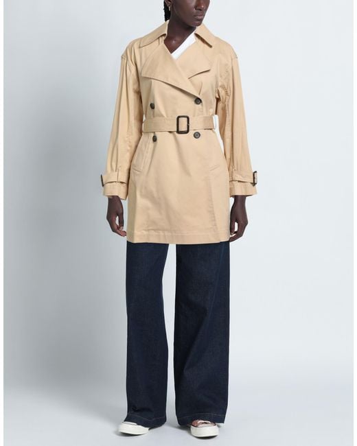 ANNIE PARIS Natural Overcoat & Trench Coat Cotton, Elastane