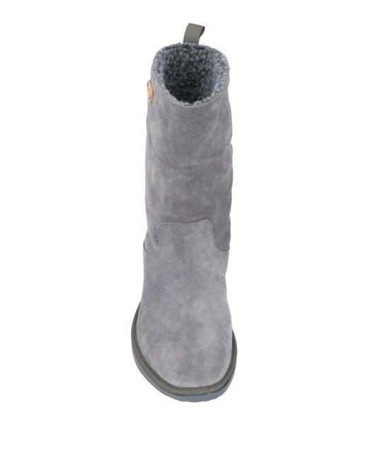 Pànchic Gray Ankle Boots Leather
