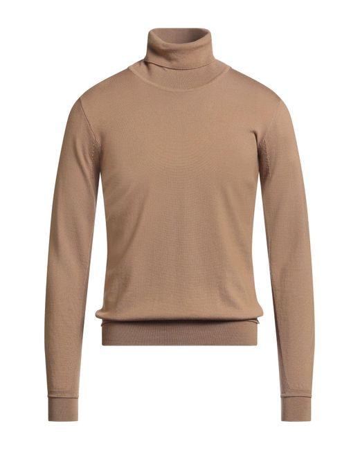 Herno Brown Turtleneck for men