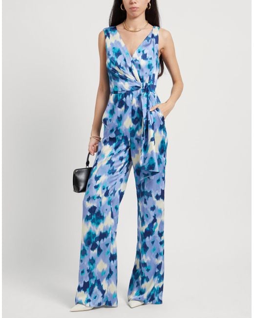 Marella Blue Jumpsuit Polyester