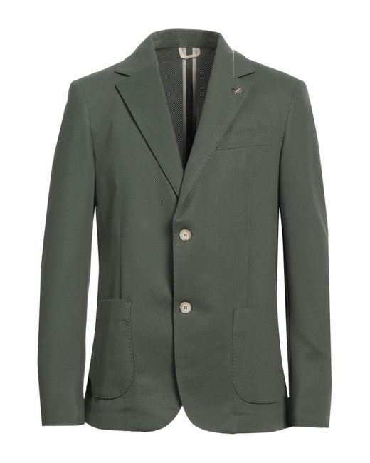 Massimo Rebecchi Green Blazer Polyester, Elastane for men