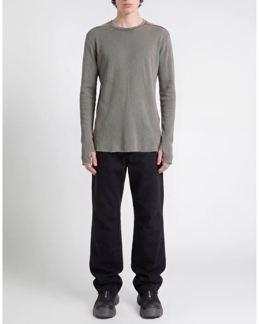 Thom Krom Gray Sweatshirt Cotton, Elastane for men