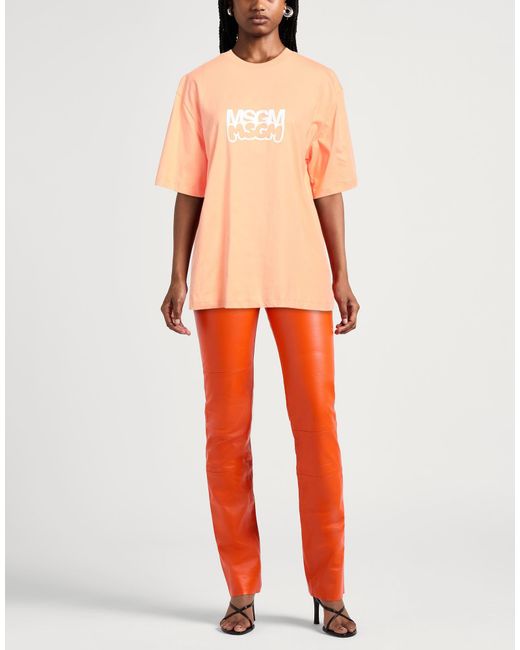 Camiseta MSGM de color Orange