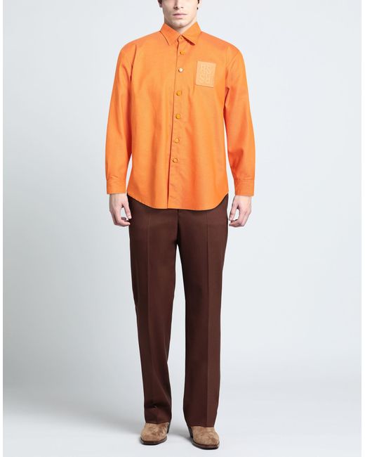 Raf Simons Orange Shirt for men