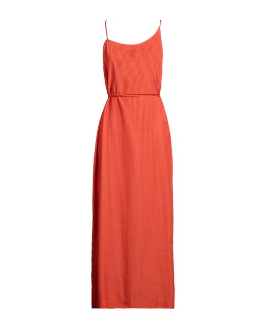 Tela Red Maxi Dress Cupro, Tencel