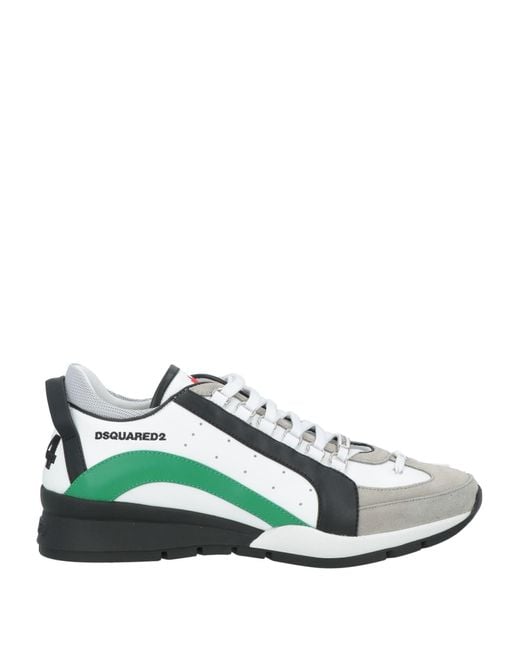 DSquared² Green Legendary Leather Sneakers for men