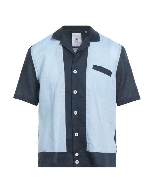 PT Torino Blue Sky Shirt Linen for men