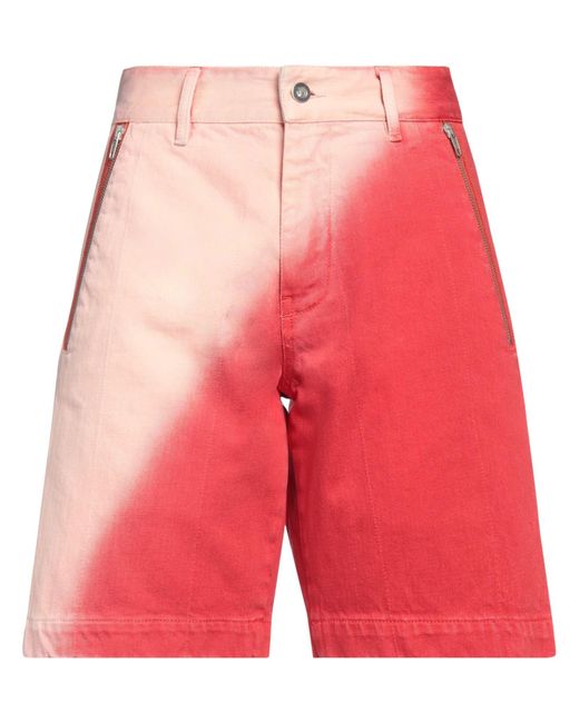 DIESEL Red Denim Shorts