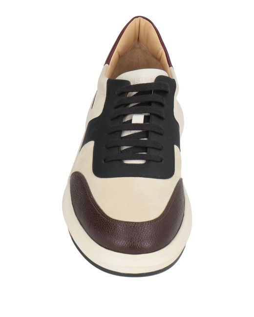 Testoni Natural Sneakers Leather for men