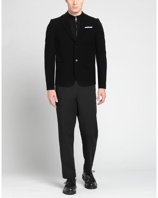 Daniele Alessandrini Black Blazer for men
