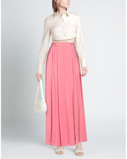 ALESSIA SANTI Pink Maxi Skirt Viscose