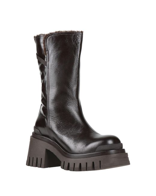 Premiata Black Boot Leather