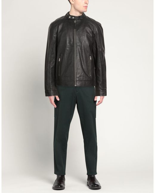 Bolongaro Trevor Black Jacket Sheepskin for men