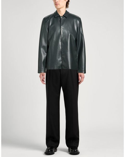 Costumein Green Dark Jacket Polyurethane for men