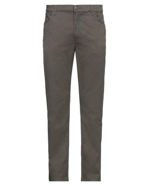Wrangler Gray Military Pants Cotton, Elastane for men