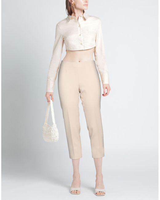 Peserico Natural Easy Pants Polyester, Viscose, Cotton, Elastane