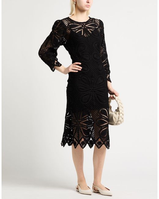 Ba&sh Black Midi Dress