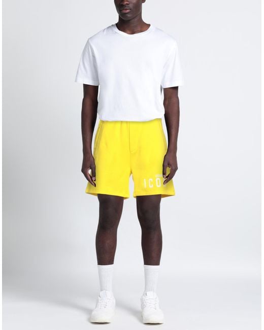 DSquared² Yellow Shorts & Bermuda Shorts for men
