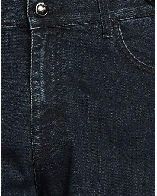 Class Roberto Cavalli Blue Denim Trousers for men