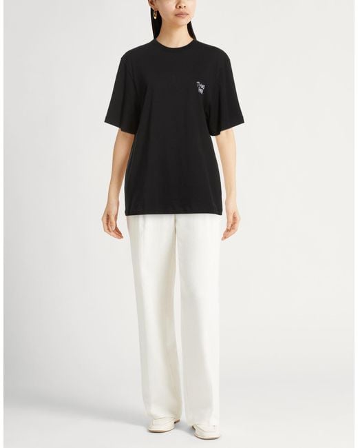 Alysi Black T-Shirt Cotton