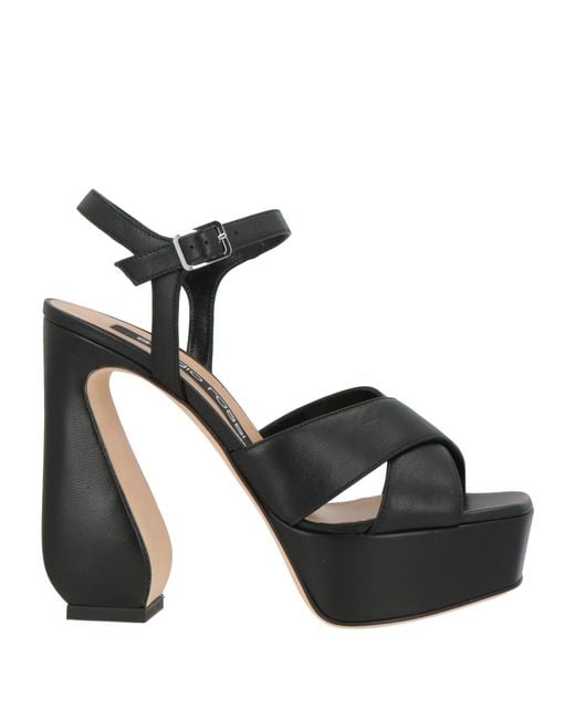 Sergio Rossi Black Sandals Leather