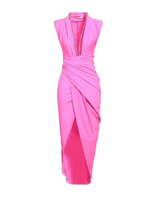 House of Amen Pink Fuchsia Maxi Dress Polyamide, Elastane