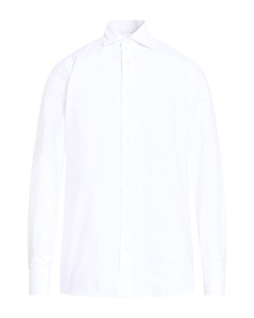 Lardini White Shirt Cotton for men