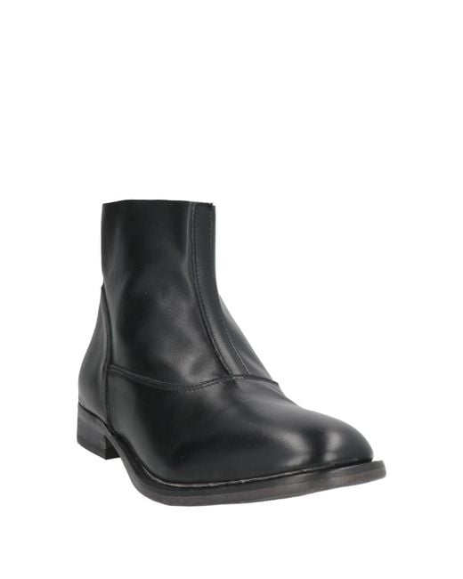 Moma Black Ankle Boots Calfskin