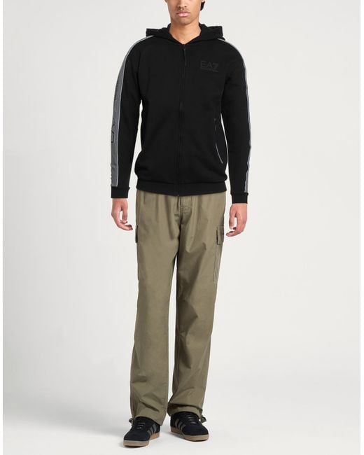 EA7 Black Sweatshirts for men