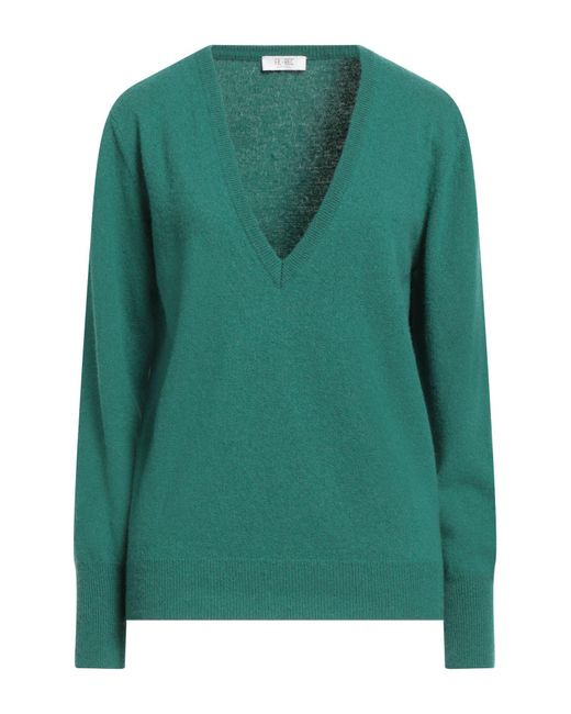 FILBEC Green Emerald Sweater Wool, Viscose, Polyamide, Cashmere
