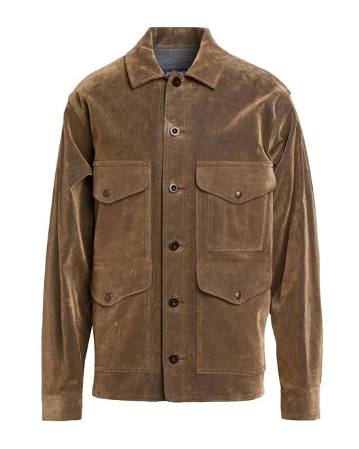 Junya Watanabe Brown Jacket Cotton, Polyester, Polyurethane, Nylon for men