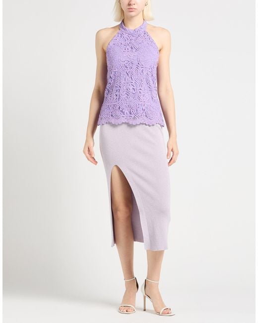 Rebel Queen Purple Top Cotton, Viscose, Polyamide, Polyester