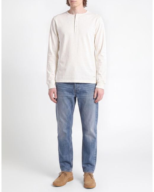 Fay White Ivory T-Shirt Cotton for men