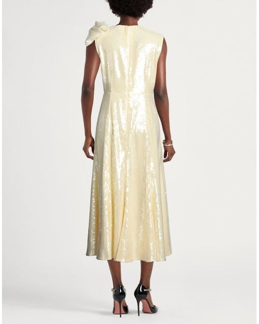 Roland Mouret Metallic Maxi-Kleid