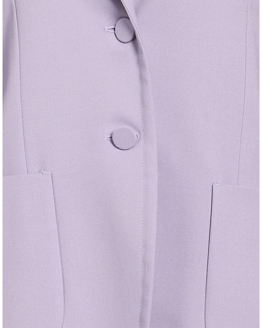Lardini Purple Blazer Polyester, Wool, Elastane