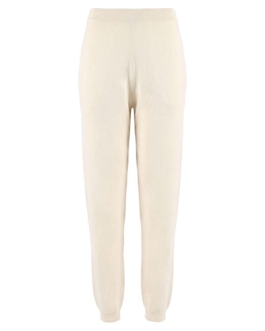 Calvin Klein Natural Ivory Pants Cotton, Wool