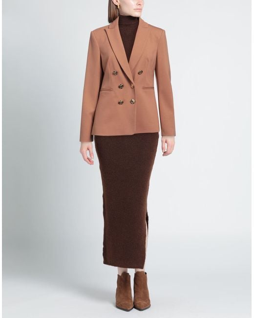 Pinko Pink Blazer Viscose, Polyamide, Elastane