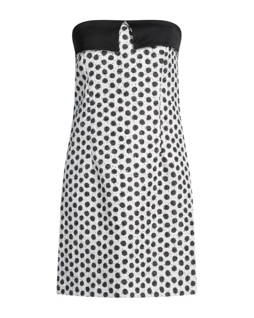 PT Torino White Mini Dress Polyester